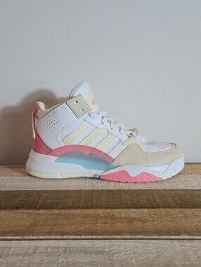 Adidas Neo 5TH Quarter White Cream Pink Light Blue FY6051 Women's 6.5